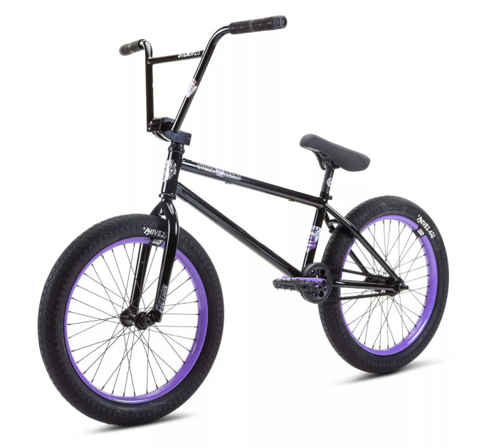 Велосипед 20" Stolen SINNER FC XLT LHD 21.00" 2022 BLACK W/ VIOLET (Pivotal seat)