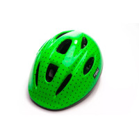 Шолом дитячий Green Cycle FLASH розмір 50-54см зелено-чорний лак