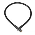 Замок Onguard Lightweight Key Coil Cable Lock, сталевий трос 120см х 8мм, з вініловим покриттям + 2 ключі, чорний