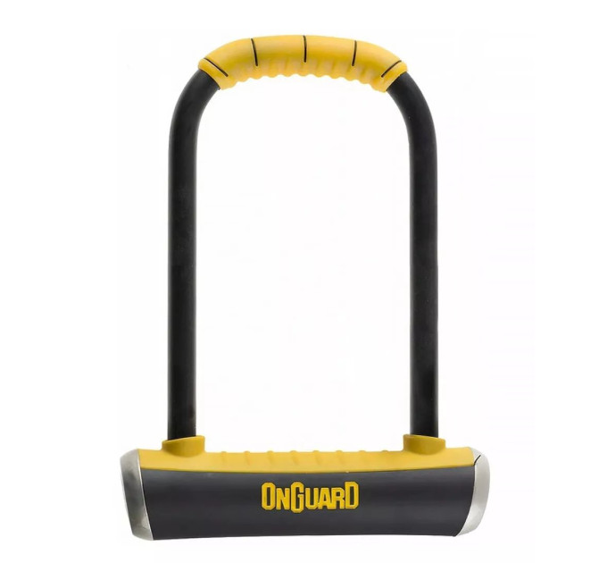 Замок U-подібний Onguard Brute LS, розмір скоби 115 x 260мм, товщина 16.8мм. 4 ключі + 1 з підсвічуванням, чорний