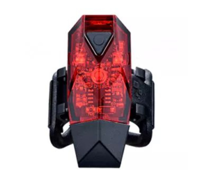 Мигалка задняя Infini MINI LAVA I-261R, 3 диода, 4 режима, USB кабель, с крепл.