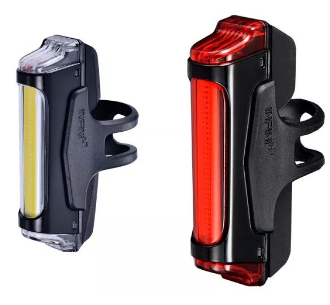 Комплект мигалок Infini SWORD I-461WR1-Black, 5 режимов, USB кабель, с крепл.