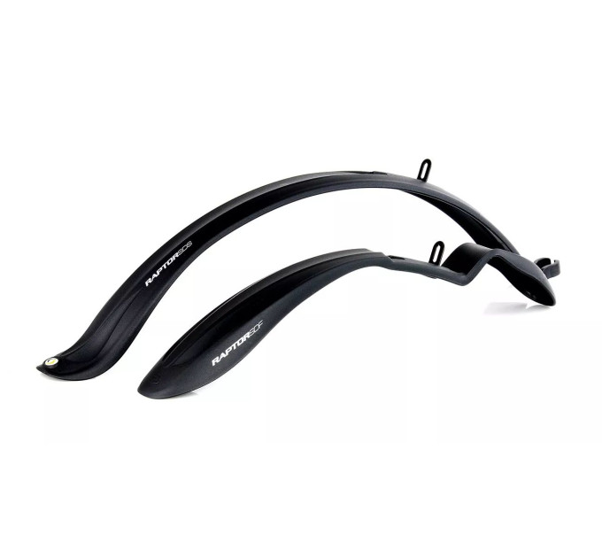 Комплект крыльев 24"-28" SIMPLA Raptor SDS, крепление заднего скобой, черные