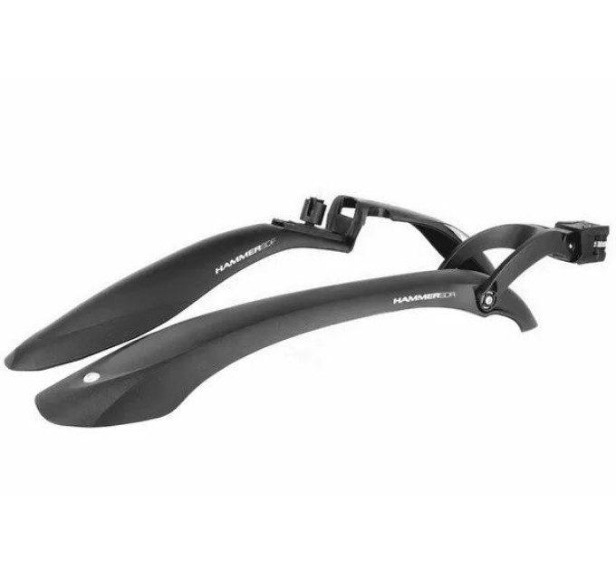 Комплект крыльев 24"-29" SIMPLA Hammer 2 SDE, SPEEDstrap быстросъемное крепление, черные с белыми вставками