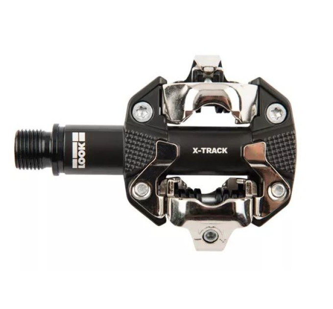 Педаль Look X-TRACK алюминий, ось chromoly 9/16", тёмно-серая