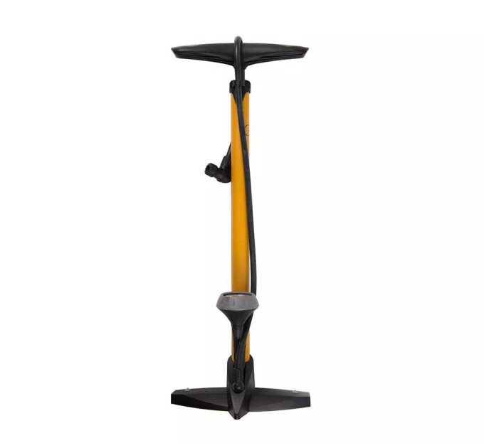 Насос напольный Green Cycle GPF-355P стальной с манометром, presta+schrader, 160psi