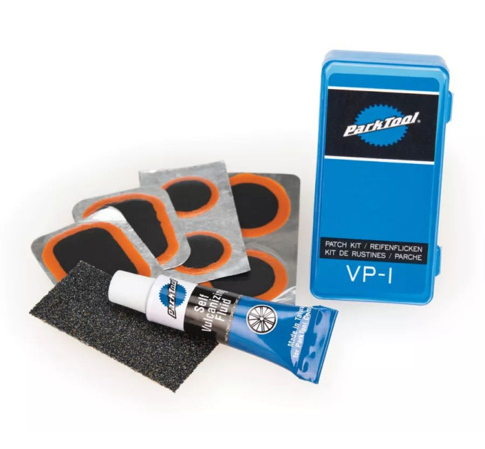 Ремкомплект камер Park Tool VP-1C (латки, нажд. бум., скрепл.жидк)
