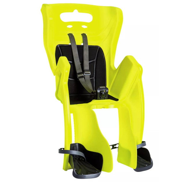 Сидіння задн. Bellelli Little Duck Standard Multifix неоново-жовте із чорною підкладкою (Hi Vision)