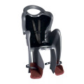 Сидіння задн. Bellelli Mr Fox Standart B-fix до 22кг, сріблясте з чорною підкладкою