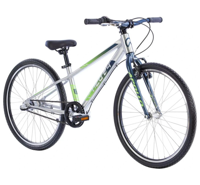 Велосипед 24" Apollo NEO 3i boys Brushed Alloy / Slate / Lime Green Fade