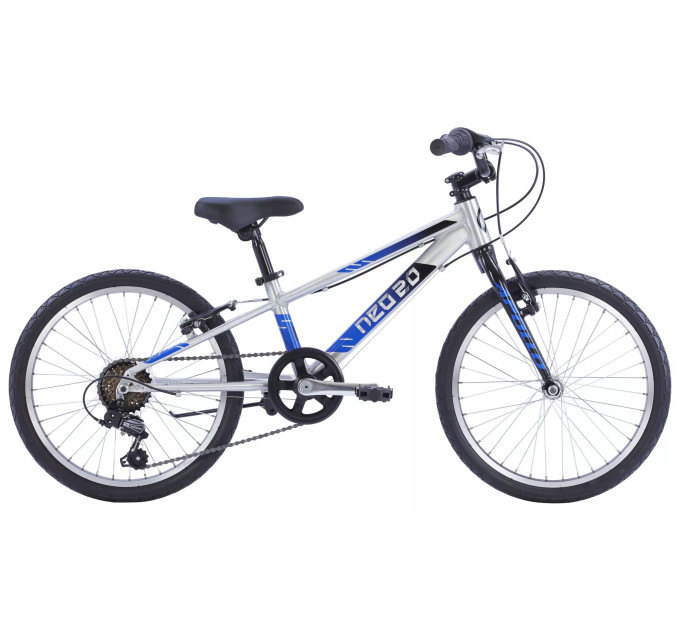 Велосипед 20" Apollo NEO 6s boys Brushed Alloy / Black / Blue Fade