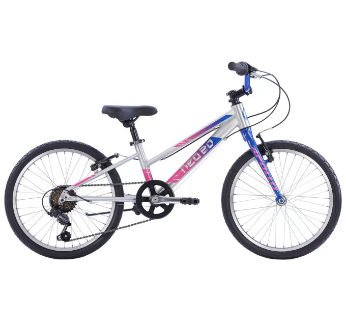 Велосипед 20" Apollo NEO 6s girls Brushed Alloy / Navy Blue / Pink Fade