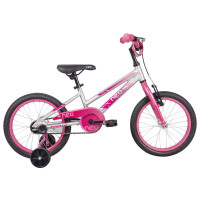 Велосипед 16" Apollo NEO girls Brushed Alloy / Pink / Dark Pink Fade