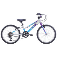 Велосипед 20" Apollo NEO 6s girls Brushed Alloy / Purple / Blue Fade
