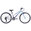 Велосипед 24" Apollo NEO 7s girls Brushed Alloy / Ice Blue / Purple Fade