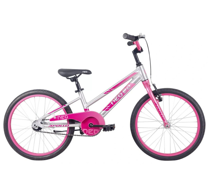 Велосипед 20" Apollo NEO girls Brushed Alloy / Pink / Dark Pink Fade