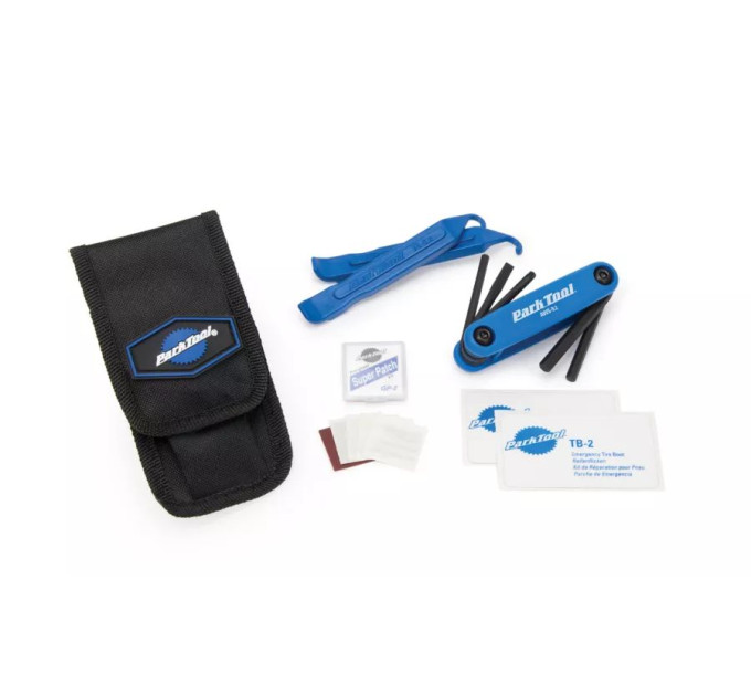 Набір інструментів Park Tool WTK-2 (шестигранний, борт. лопатки, латки, отвер. щліц., розвідн. ключ)