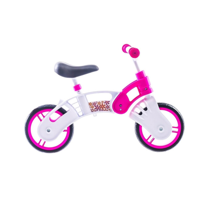Беговел 10" SMALL RIDER Pl (бело-розовый)