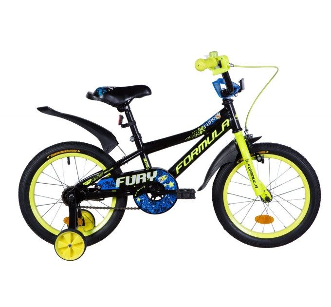 Велосипед 16" Formula FURY 2021 (черно-оранжевый)