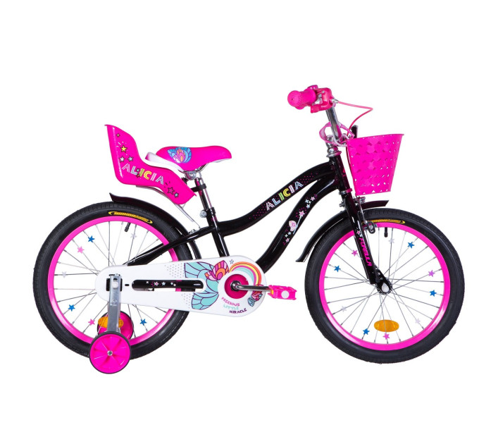 Велосипед 18" Formula ALICIA 2020 (чорний з рожевим)