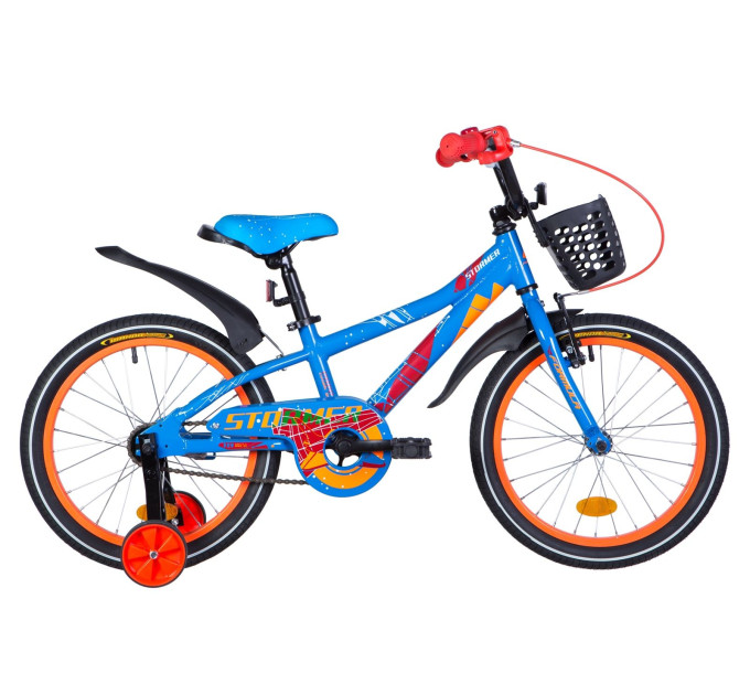 Велосипед 18" Formula STORMER 2021 (сине-оранжевый )