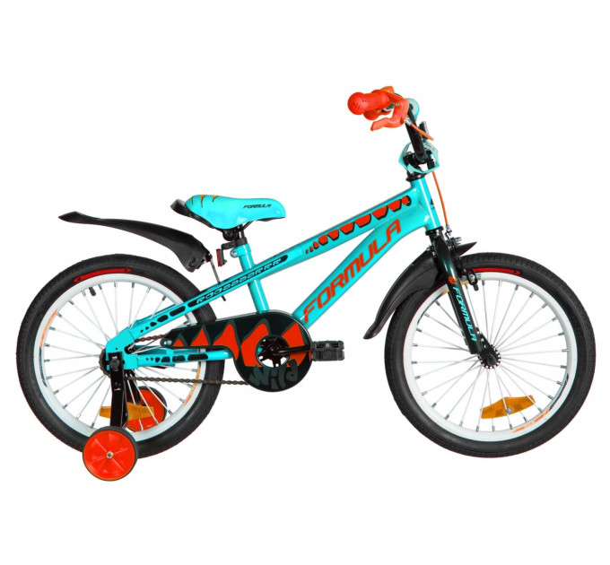 Велосипед 18" Formula WILD 2020 (бірюзово-чорний з оранжевим)