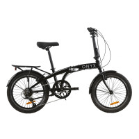 Велосипед 20" Dorozhnik ONYX складний 2020 (чорний)