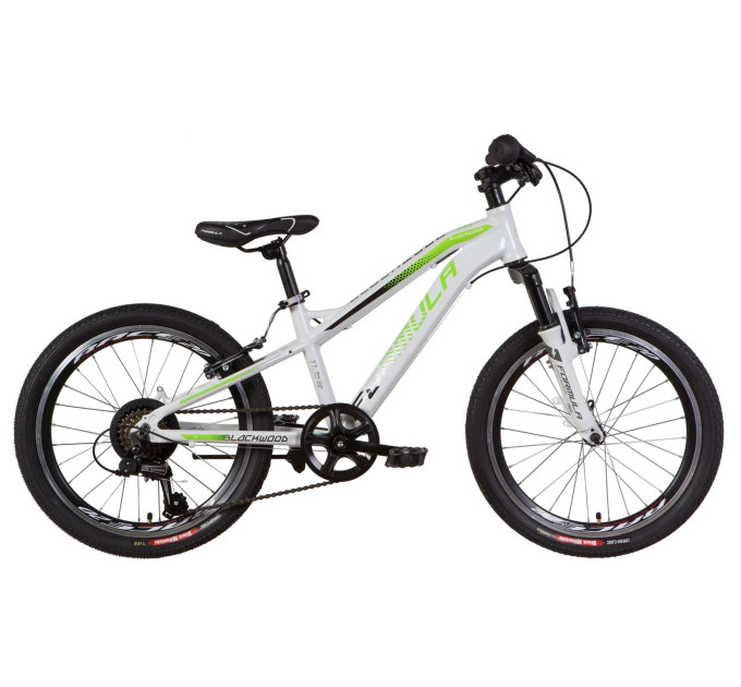 Велосипед 20" Formula BLACKWOOD 2021 (біло-зелений з сірим)
