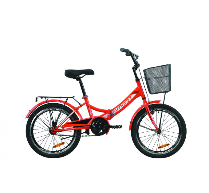 Велосипед 20" Formula SMART с корзиной 2020 (красный)