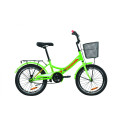 Велосипед 20" Formula SMART з кошиком 2020 (зелено-червоний з білим)