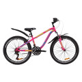 Велосипед 24" Discovery FLINT AM VBR 2020 (малиново-блакитний з жовтим)