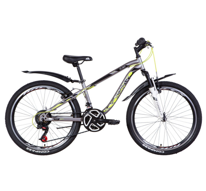 Велосипед 24" Discovery FLINT AM Vbr 2021 (біло-фіолетовий з синім)