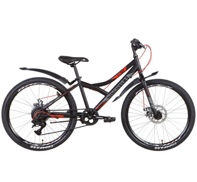 Велосипед 24" Discovery FLINT DD 2022 (темно-червоний)