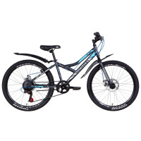 Велосипед 24" Discovery FLINT DD 2021 (бело-черный с красным)