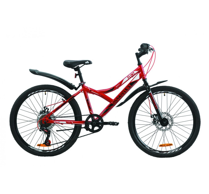 Велосипед 24" Discovery FLINT DD 2020 (красно-черный)