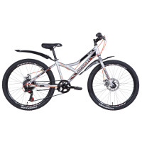 Велосипед 24" Discovery FLINT DD 2021 (серебристый)