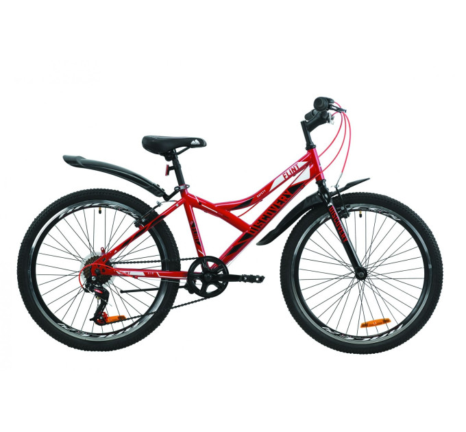 Велосипед 24" Discovery FLINT 2020 (червоно-чорний)