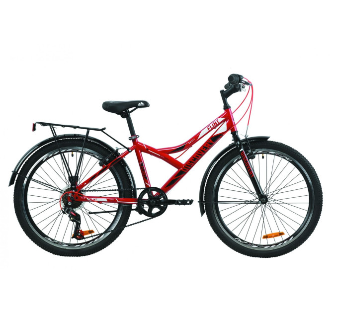 Велосипед 24" Discovery FLINT MC 2020 (красно-черный)