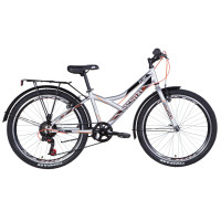 Велосипед 24" Discovery FLINT MC 2021 (серебристый)