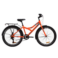 Велосипед 24" Discovery FLINT MC 2020 (оранжево-бирюзовый с серым)