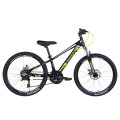 Велосипед 24" Discovery QUBE AM DD 2021 (черно-желтый)