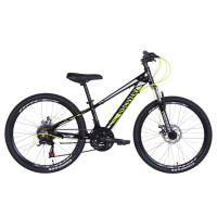 Велосипед 24" Discovery QUBE AM DD 2021 (черно-желтый)