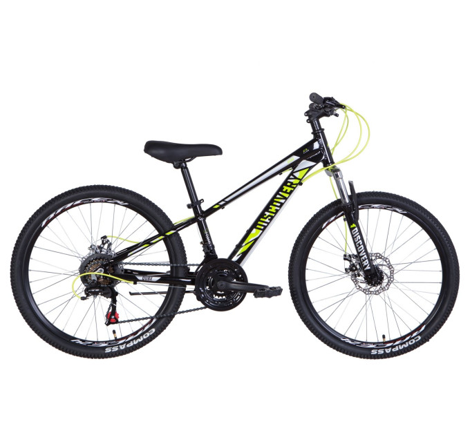 Велосипед 24" Discovery QUBE AM DD 2021 (черно-желтый)