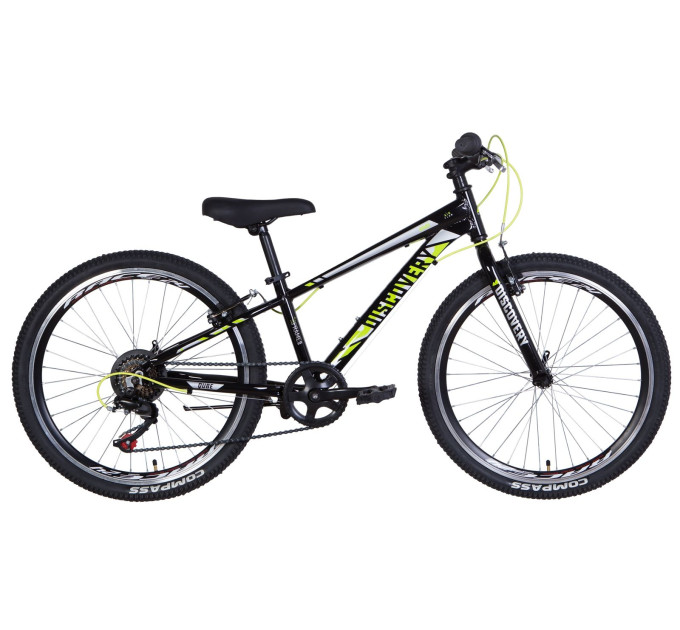 Велосипед 24" Discovery QUBE 2021 (черно-желтый)