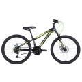 Велосипед 24" Discovery RIDER DD 2021 (чорно-салатний)