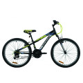 Велосипед 24" Discovery RIDER 2020 (черно-салатно-серый)