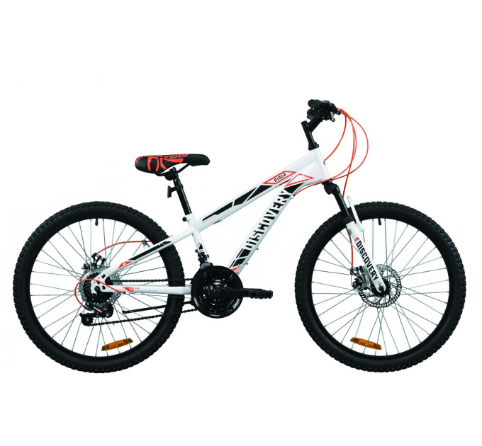 Велосипед 24" Discovery RIDER DD 2020 (бело-красный с серым)