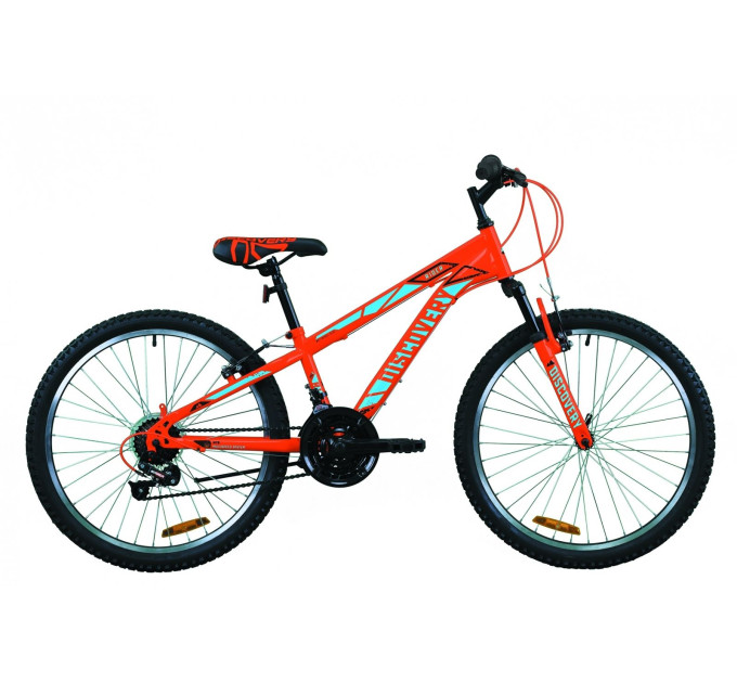 Велосипед 24" Discovery RIDER 2020 (оранжево-синий)