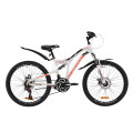 Велосипед 24" Discovery ROCKET DD 2020 (біло-жовтогарячий з чорним)