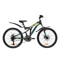 Велосипед 24" Discovery ROCKET DD 2020 (чорно-жовтий з бірюзовим)